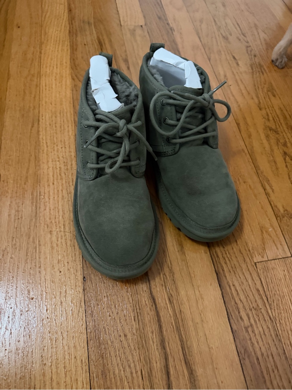 Men's Suede Lace-Up Chukka Boots - Olive Green